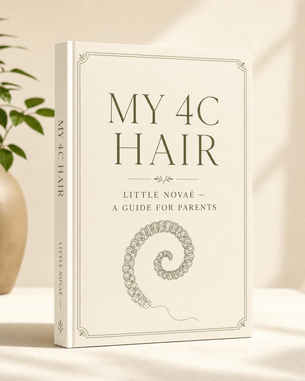 My 4C Hair — Little Novaé digital guide cover in cream and sage