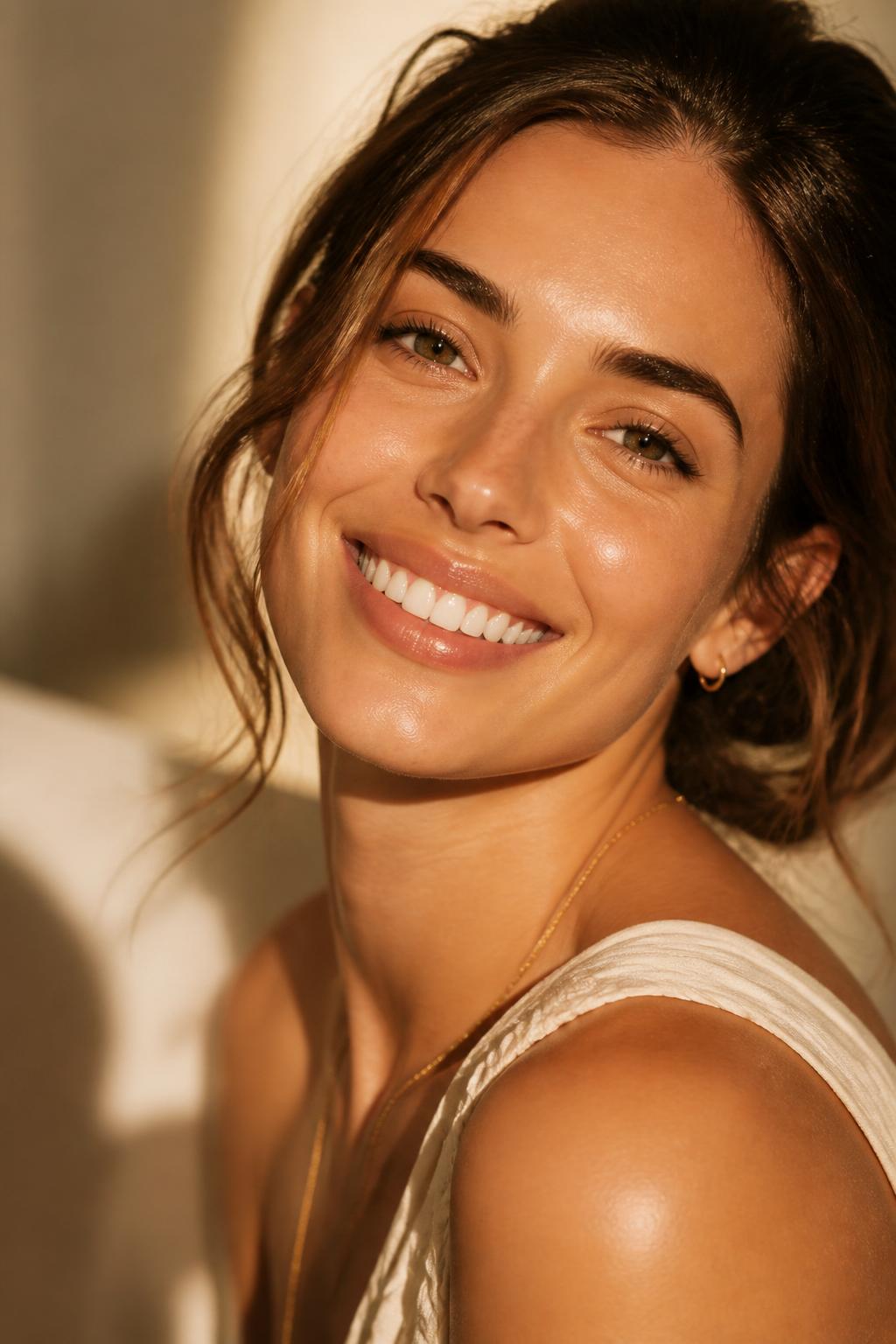Radiant smile portrait