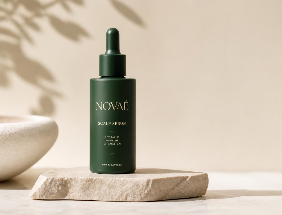 Novaé Scalp Serum dropper bottle