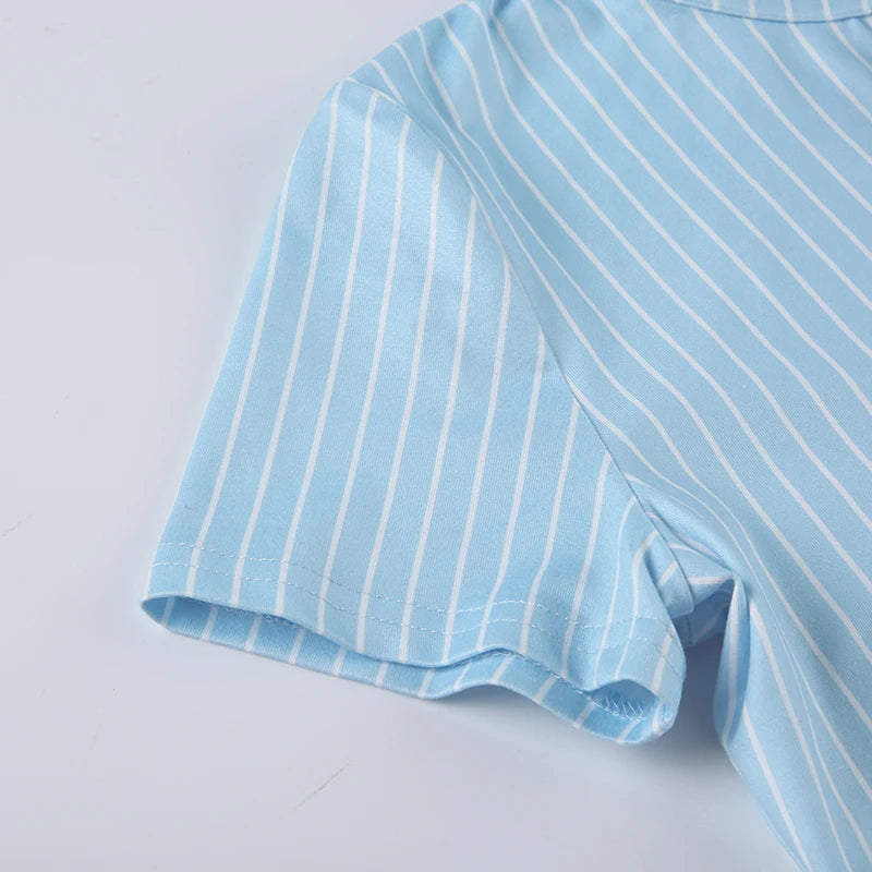 Ethereal Blue Striped Shirt