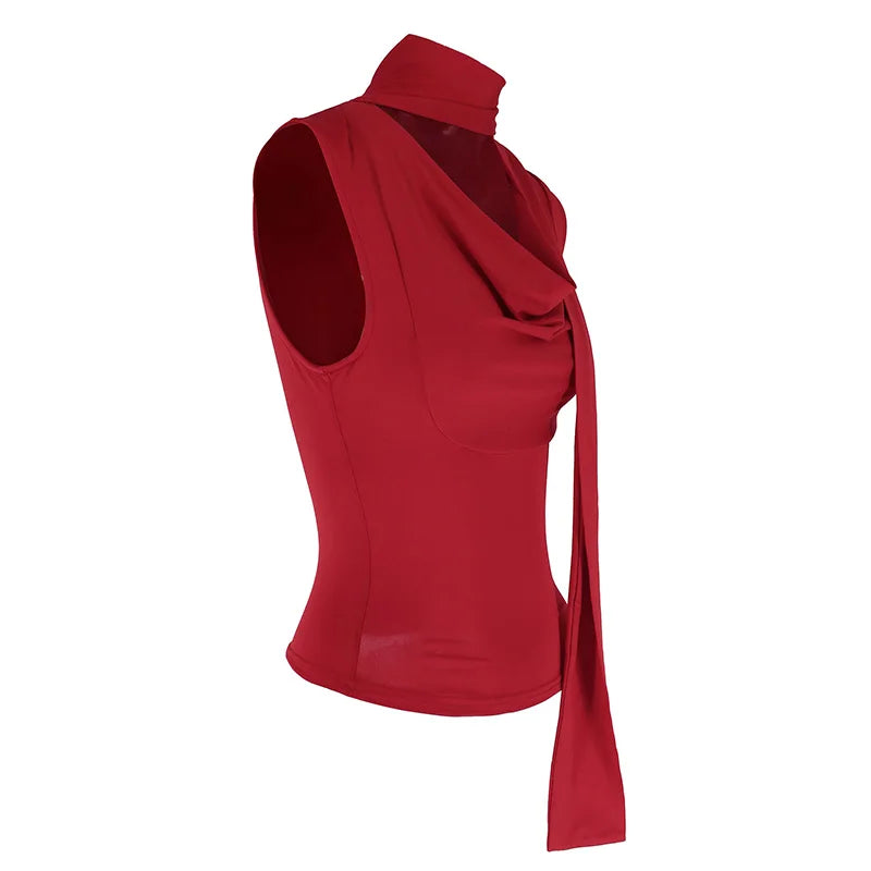 Solaire Sleeveless Scarf Top