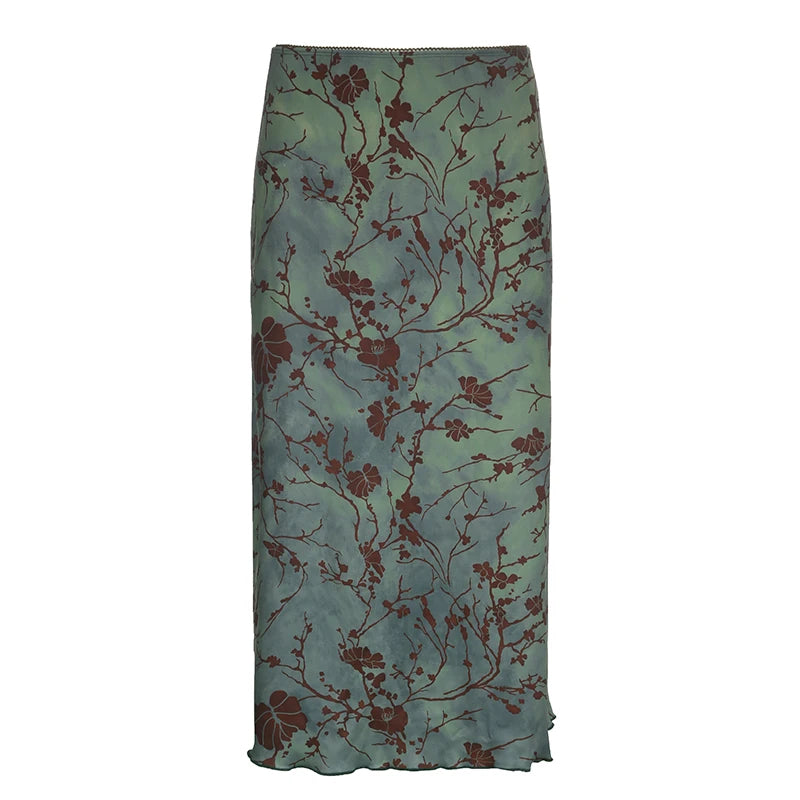 Solaire Floral Long Skirt