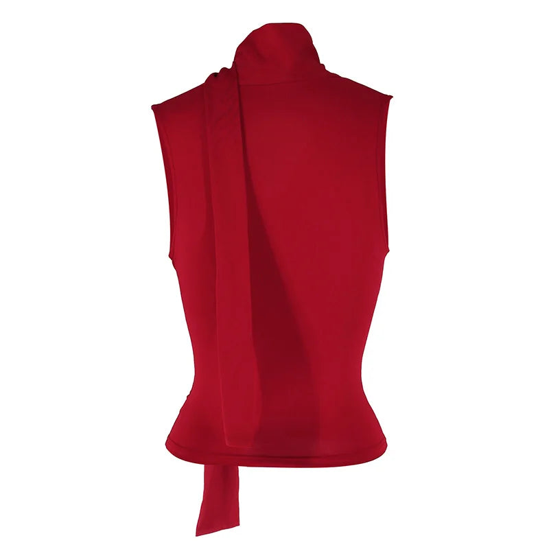 Solaire Sleeveless Scarf Top