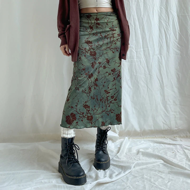 Solaire Floral Long Skirt