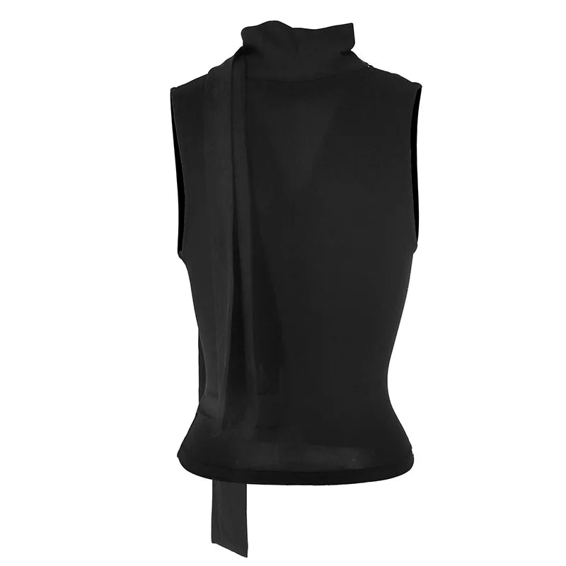 Solaire Sleeveless Scarf Top