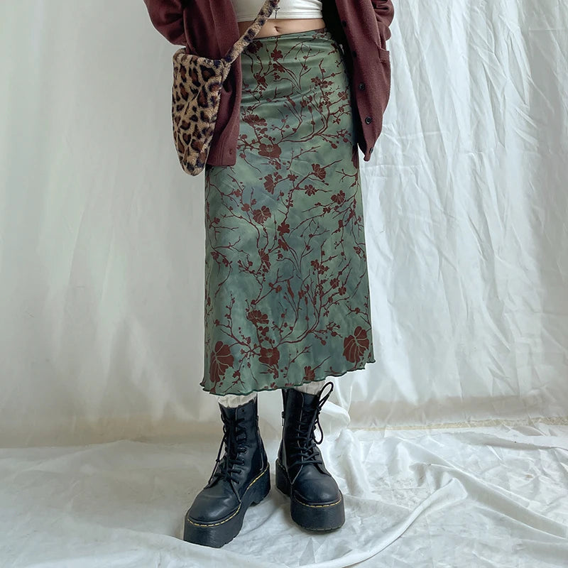 Solaire Floral Long Skirt